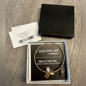 Alex & Ani Ode to the Owl Charm Bracelet -Gold - Bloomingdales Box
